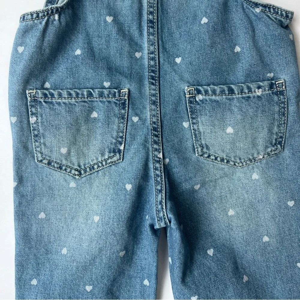 OshKosh Bgosh Heart Stamped Toddler Jean Overalls